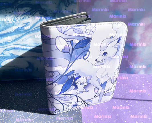Collectable card binder Ninetales, Vulpix and Snom / 4 pocked