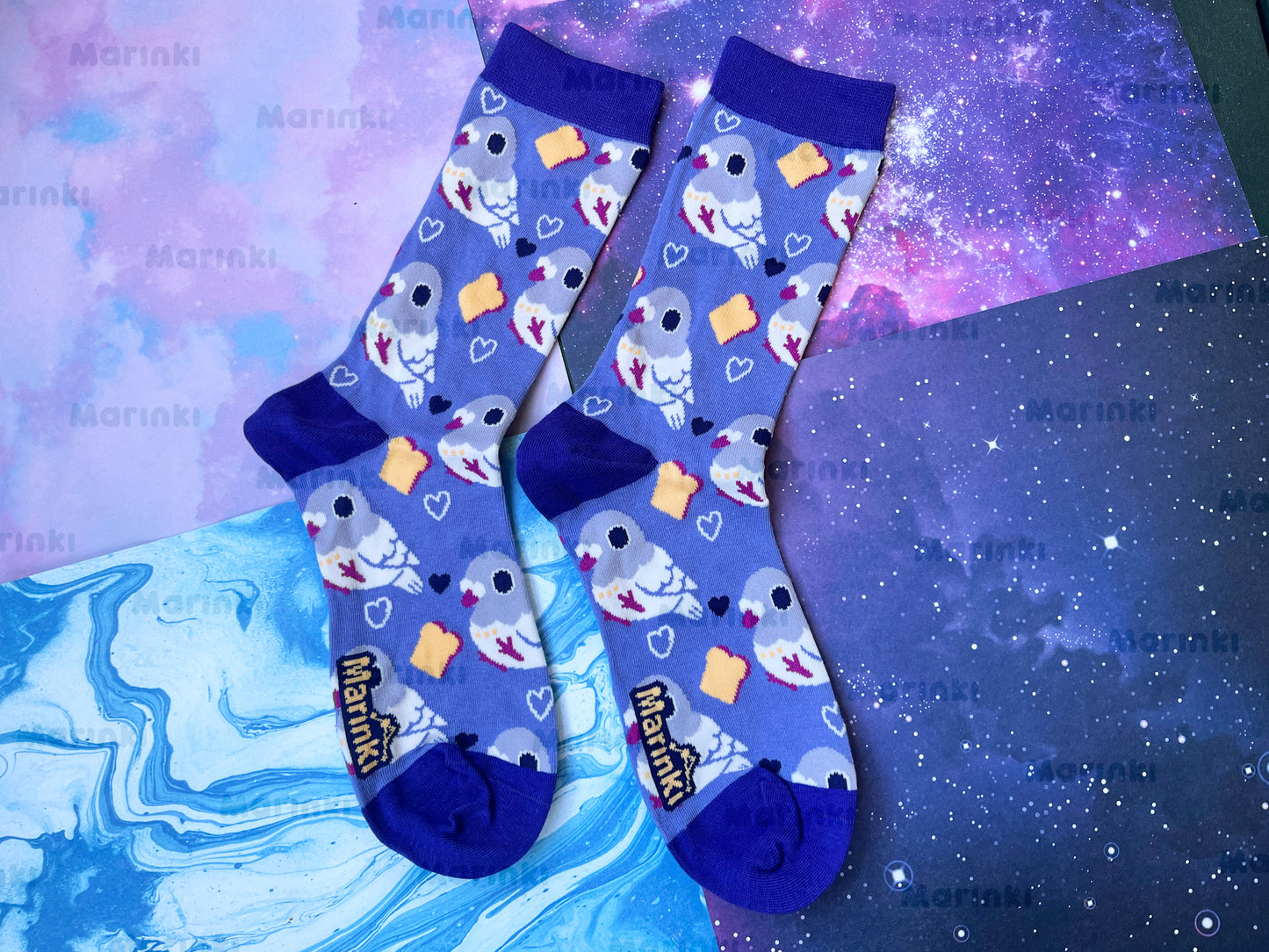 Pigeon socks - Cotton Socks EU 38-41, US Men 6 - 9,5, US Women 7,5 - 11,5
