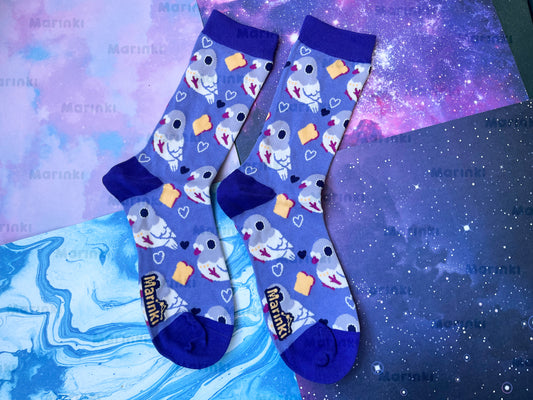 Pigeon socks - Cotton Socks EU 38-41, US Men 6 - 9,5, US Women 7,5 - 11,5