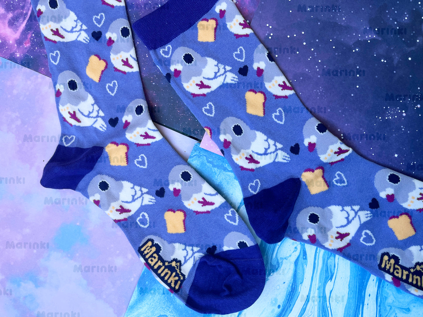 Pigeon socks - Cotton Socks EU 38-41, US Men 6 - 9,5, US Women 7,5 - 11,5