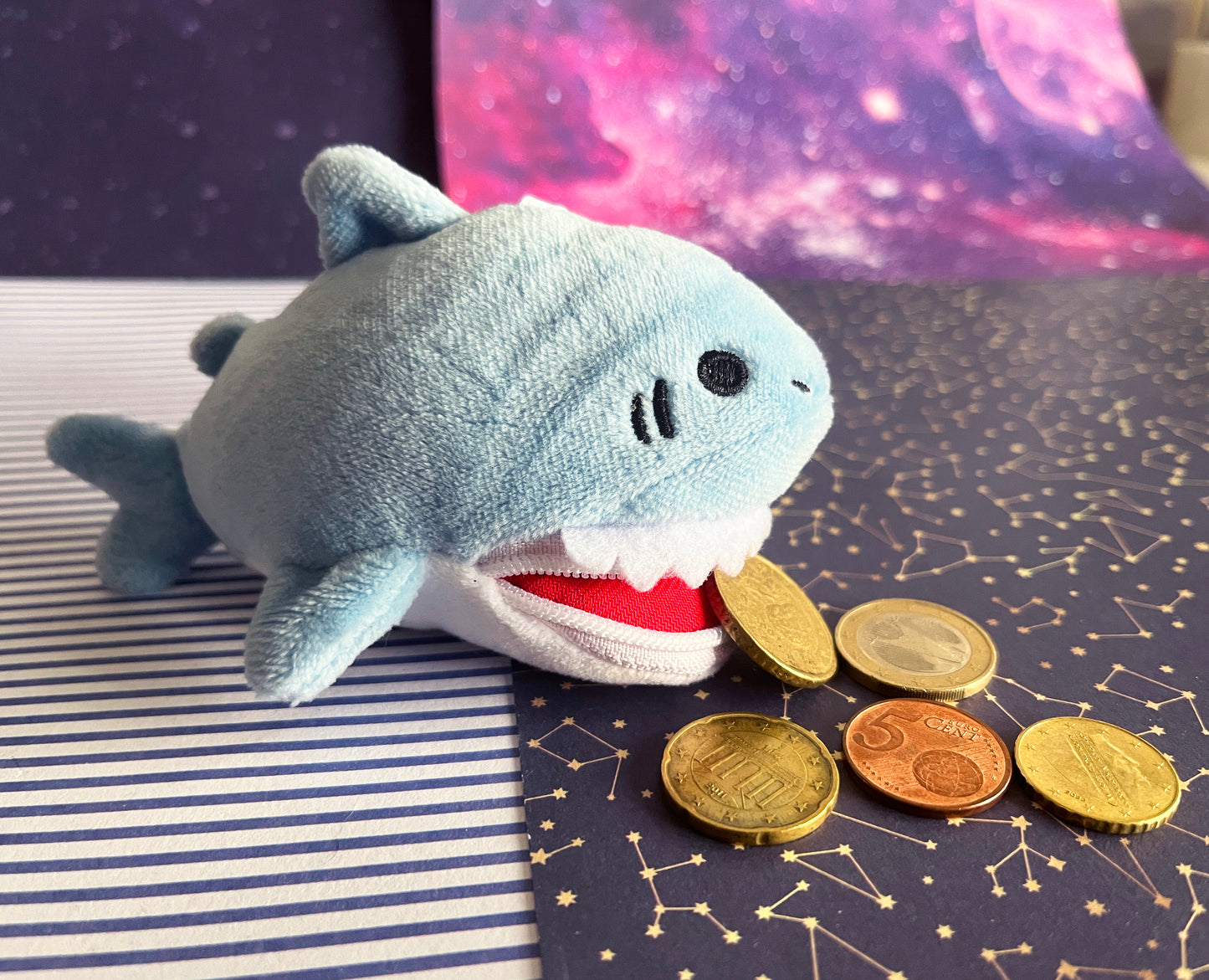 shark coin purse